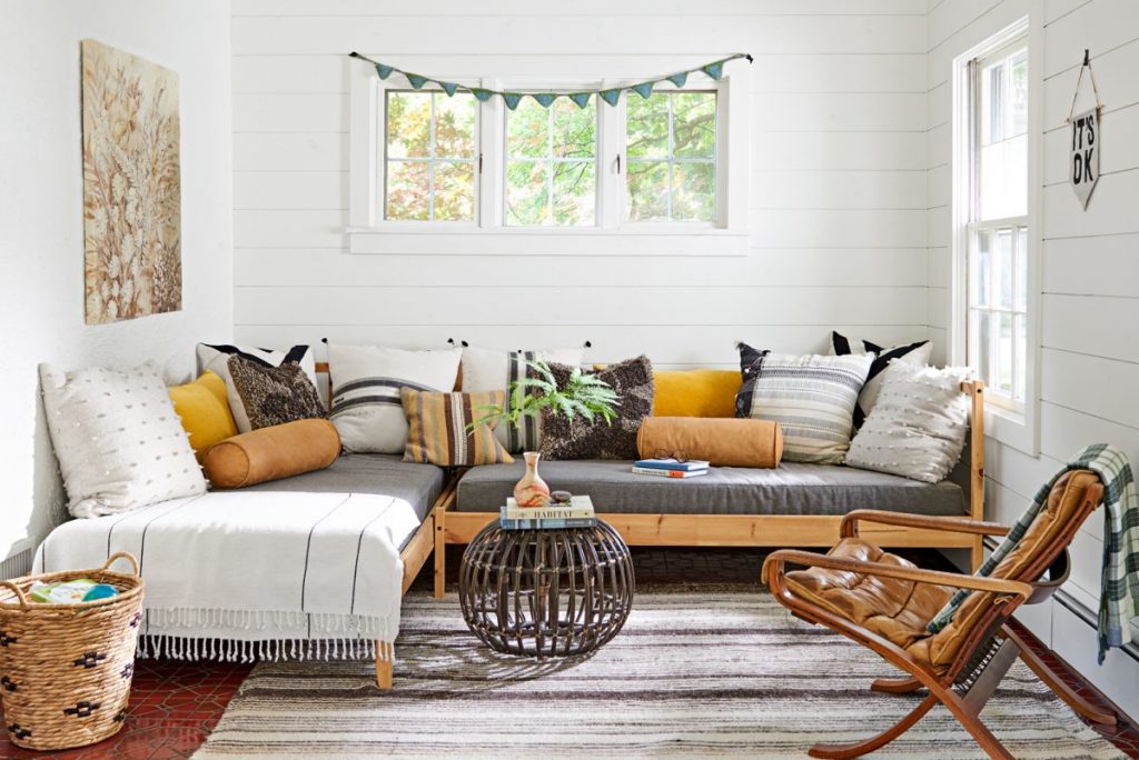 This Refurbished 1926 Tudor Beams with Neutral Colors and Warm Textures