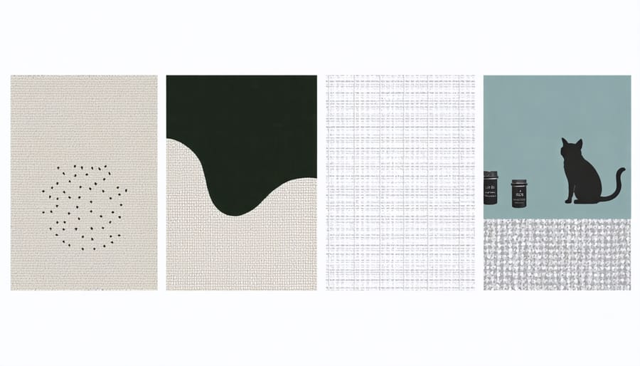 Step-by-step cleaning demonstration on various pet-friendly sofa materials