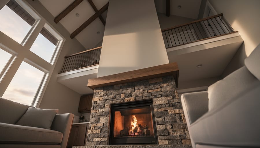 Build a Stunning Two-Story Fireplace That Won’t Cost a Fortune