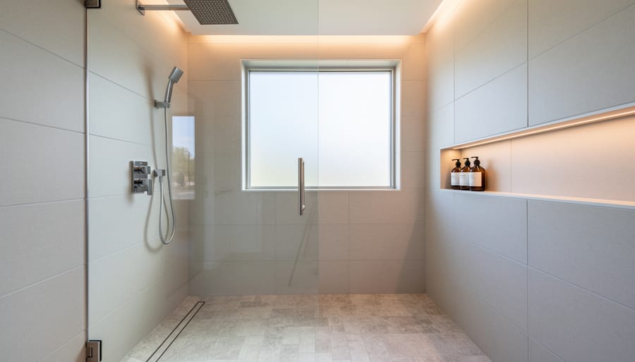 Comparison of one-piece, two-piece, and wall-mounted toilet styles in bathroom setting